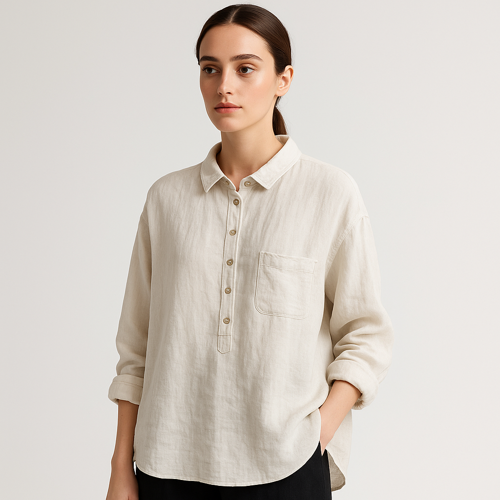 Oversize Leinenhemd