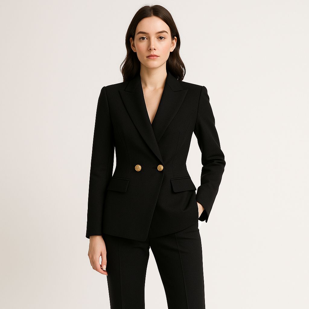 Elegantes Hosenanzug-Set mit tailliertem Blazer