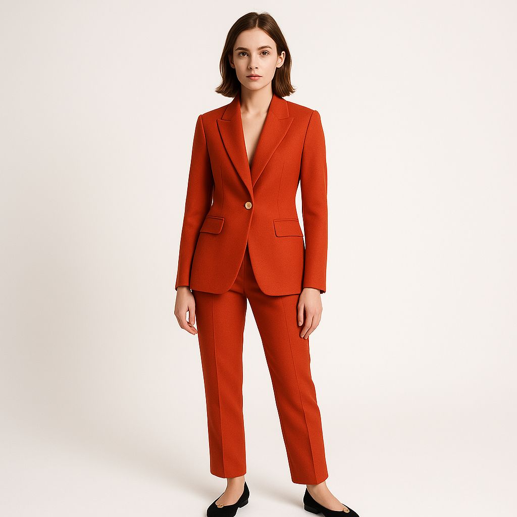 Elegantes Hosenanzug-Set mit tailliertem Blazer