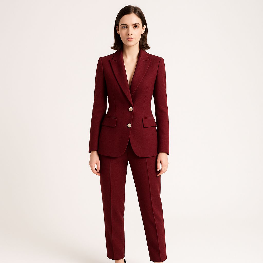 Elegantes Hosenanzug-Set mit tailliertem Blazer