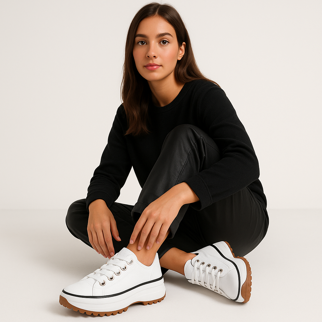 Chunky Sneaker mit Plateau-Sohle