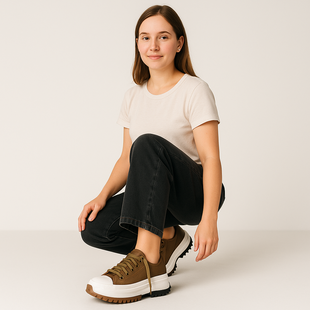 Chunky Sneaker mit Plateau-Sohle