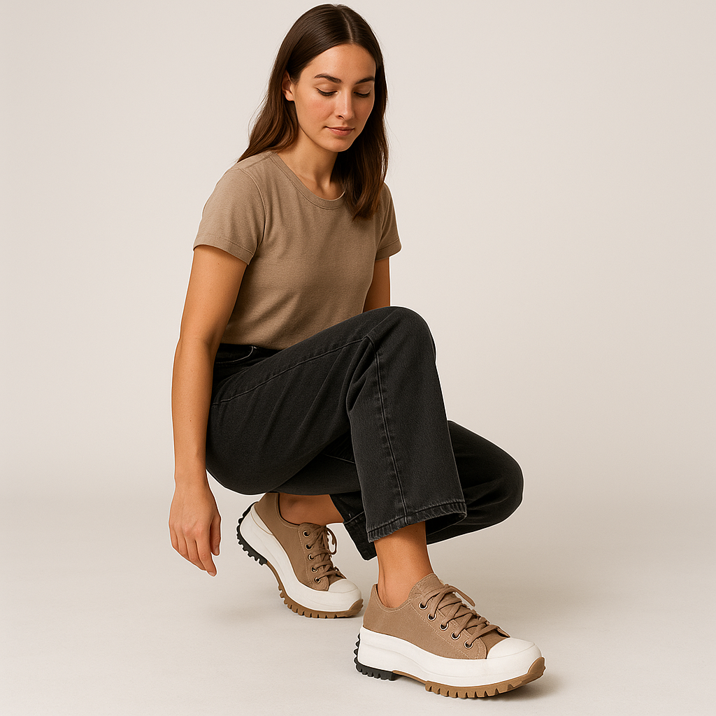 Chunky Sneaker mit Plateau-Sohle